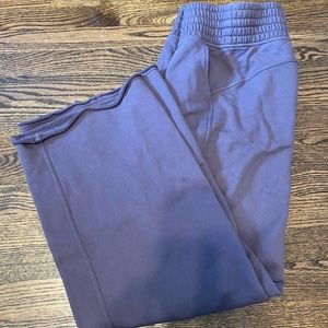 lululemon wide leg gray/purple pant